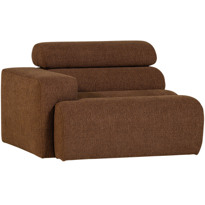 Novi 1-zits element arm links boucle karamelbruin