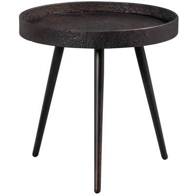 Bounds bijzettafel m hout/metaal antique goud 41xo41 cm