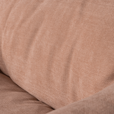 Baggy draaifauteuil geweven stof warmgrijs melange