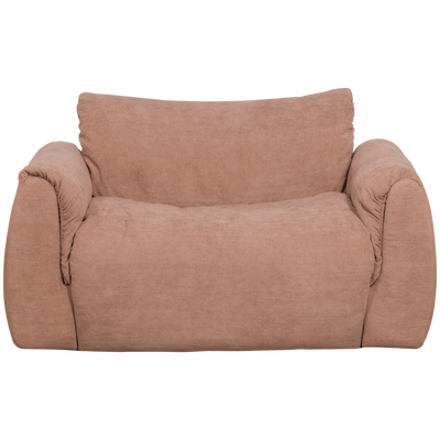 Baggy loveseat geweven chenille bruin