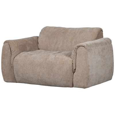 Baggy loveseat geweven chenille bruin