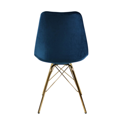 Kuipstoel Velvet goud frame
