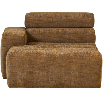 Novi chaise longue element arm links ribstof terra