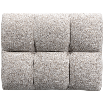 Allure hocker geweven stof donkerbruin melange