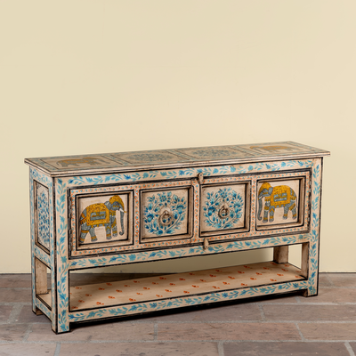 Consoletafel Aakash Handbeschilderd