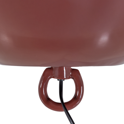 Mero tafellamp 25xo26 cm metaal hoogglans rood
