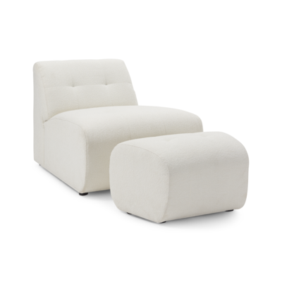 Loods 5 Design fauteuil + hocker Soft Alpine