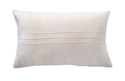 Kussen 3 streep ecru rechthoek
