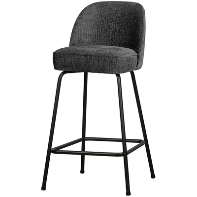 Vogue barstoel 65 cm 3d chenille middenbruin