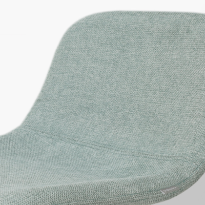 Barkruk Nino-Mats wit 75 cm - Gestoffeerde lage zitting