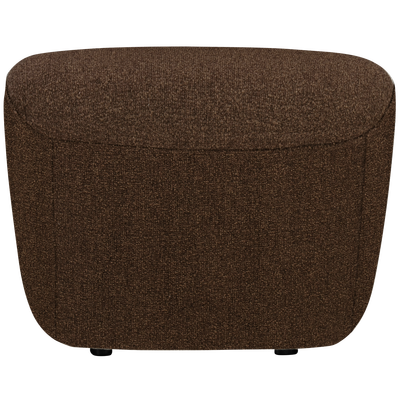 Lofty hocker boucle staalgrijs