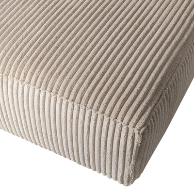 Bean chaise longue bank rechts chenille velvet taupe