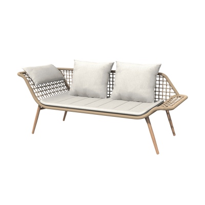 Tuinbank Eliana rotan - met zitkussens