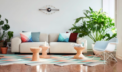 Vitra loungestoel Eames LAR zwart onderstel