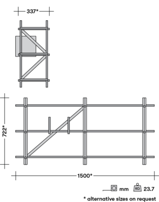 KILO wandkast KiloMeter laag
