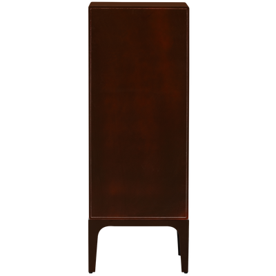 Merge ladekast 6 lades eucalyptushout bruin/rood