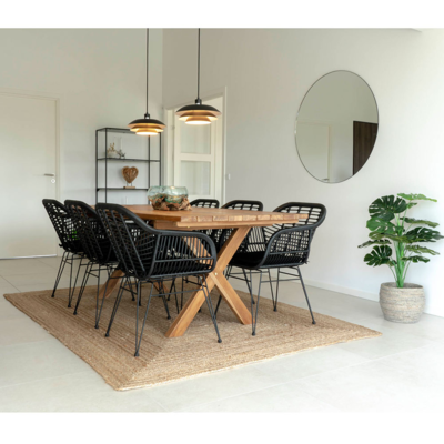 Rotan tuinstoel Madelein - met zitkussen
