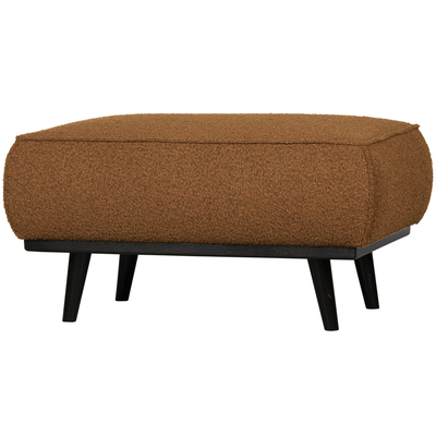 Statement hocker lichtbruin melange