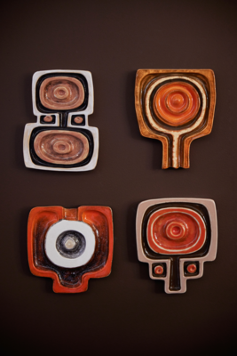 HKliving Ceramic wall art Bouquet