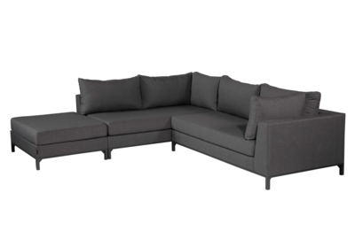 Loungeset Sicilië links - Stone Grey