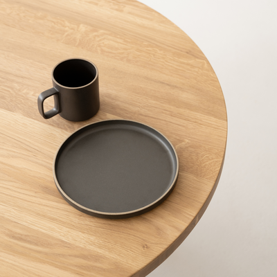 Studio HENK tafel Butterfly Plat ovaal, zwart frame - Smart Collectie