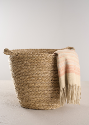 Ronde opbergmand Leonie - Ø38 x 34 cm