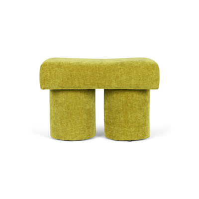 Poef Ollie avocado green 55x38x45 cm