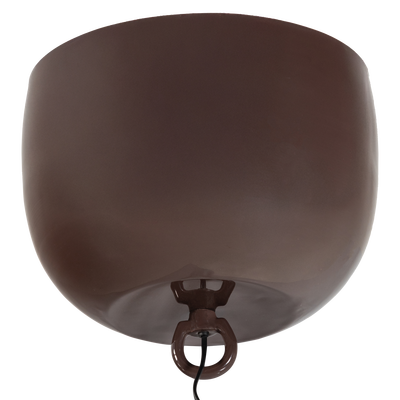 Mero tafellamp 34xo35 cm metaal hoogglans bruin