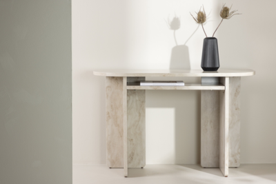 Kuopio Sidetable -  120 x 40 cm - Marmer look