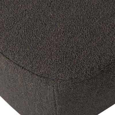 Lofty hocker boucle staalgrijs