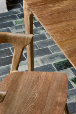 Ethnicraft - Teak Bok eettafel - teak onbehandeld Tafel Bok 220X95 - teak - onbehandeld 