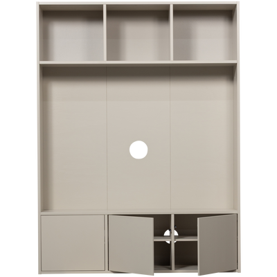 Meggy tv opbergkast 160 cm grenen middenbruin [fsc]