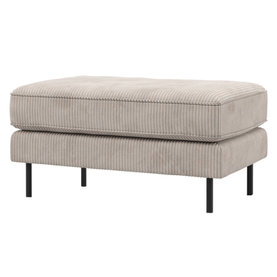 Rodeo hocker op poten velvet kastanjebruin