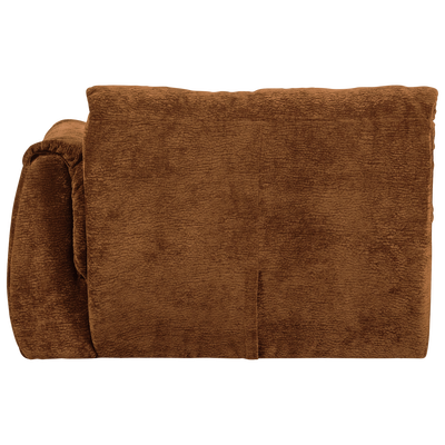 Baggy 1-zits element met arm rechts geweven chenille bruin