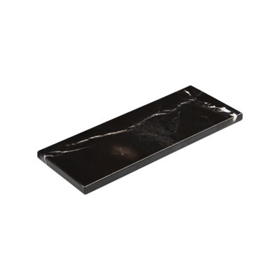 Marmer dienblad S 10x25cm - zwart