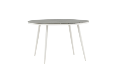 Solis Tuintafel - ø120cm - Wit Grijs