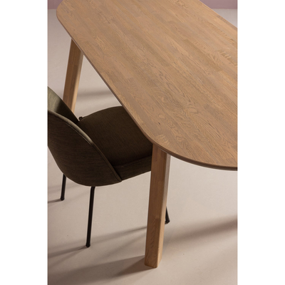 Vogue eetkamerstoel structure velvet brass