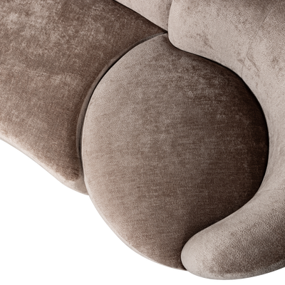 Combi-popular: bankje + fauteuil + poef naturel