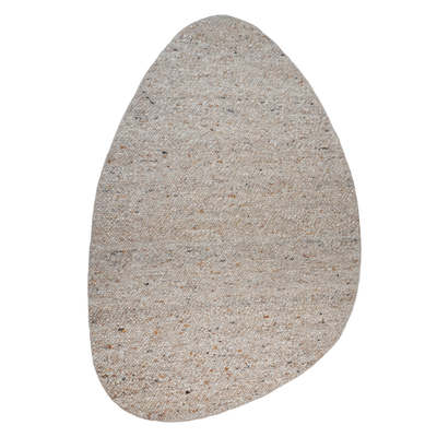 Vloerkleed Stone Licht Beige - Kiezelvormig
