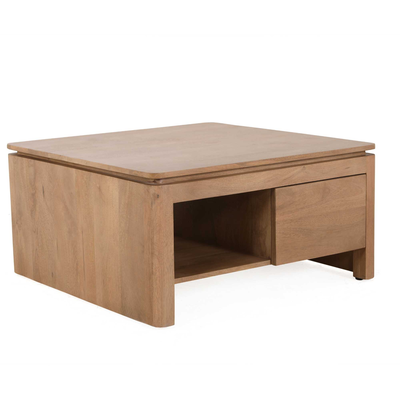 Salontafel Rondo Vierkant Naturel