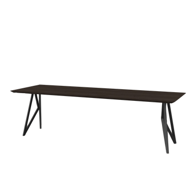 Studio HENK tafel Butterfly Rechthoekig - zwart frame, gerookte beits