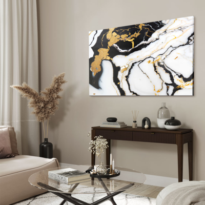 Walljar acrylglas schilderij - Broken Marble