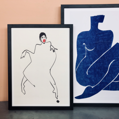 Print Indigo Nude