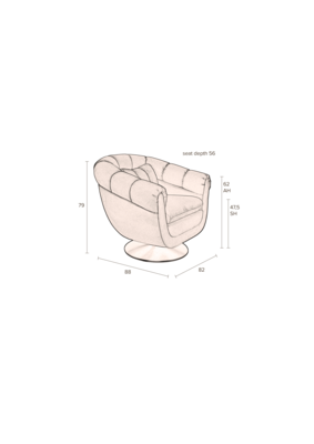 Dutchbone fauteuil Member
