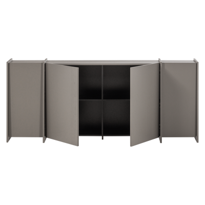 Brock dressoir 200 cm essen fineer warmgrijs [fsc]