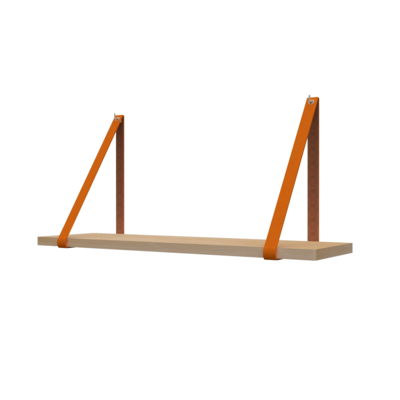Leren plankdragers (set van 2)