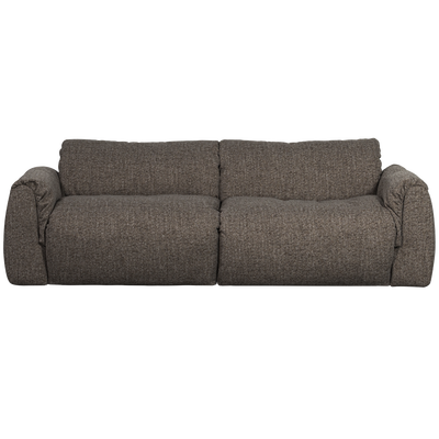Baggy 2-zits bank 3d chenille middenbruin