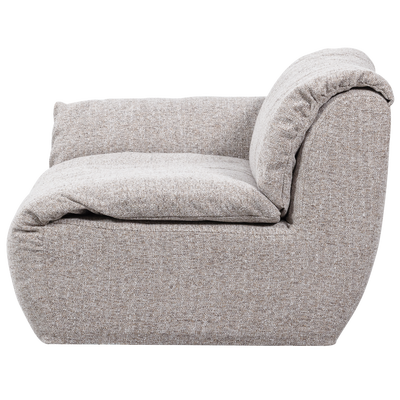 Baggy 1-zits element met arm links geweven chenille oudroze