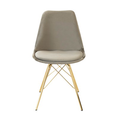 Kuipstoel Velvet goud frame