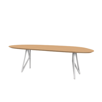 Studio HENK tafel Butterfly Blob - wit frame, hardwax light 3041